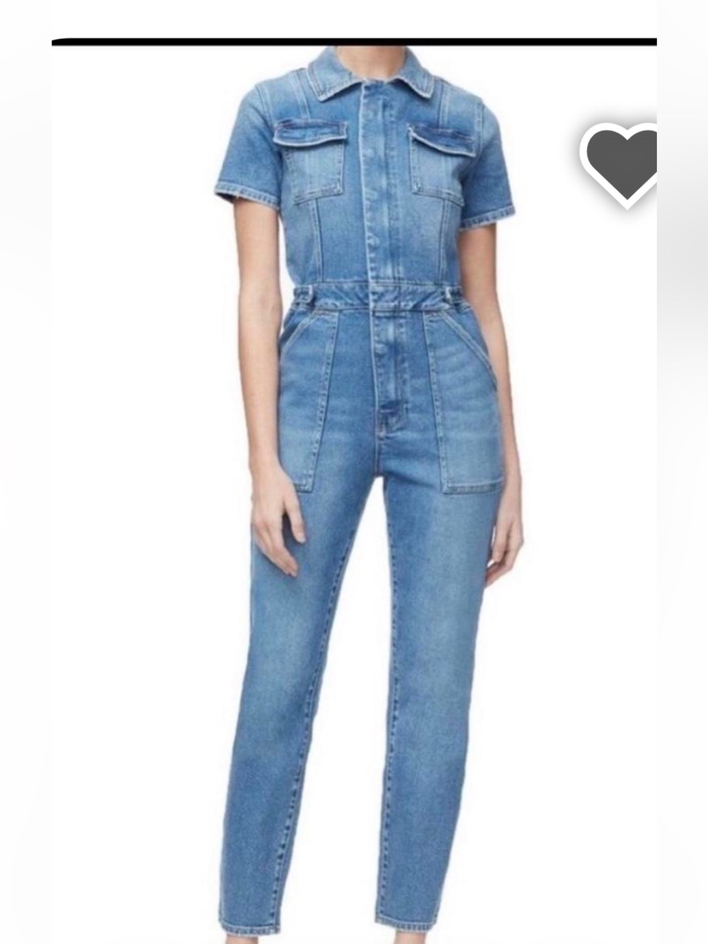 GOOD AMERICAN Denim Jumpsuit SIZE SMALL